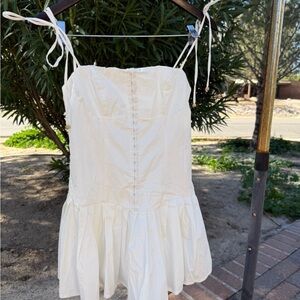 That’s So Fetch Yaz Dress White AU 10 / US 6 Corset Mini Dress